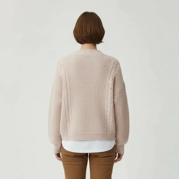 a.n.a Women's Oversized Beige Button-Up Cardigan NWOT - Picture 2 of 7